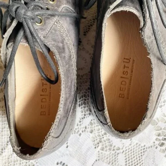 Bed Stu Workshop Organic Vegetable Tanned Leather Oxford Casual Shoes Men's 10.5 - Picture 7 of 9